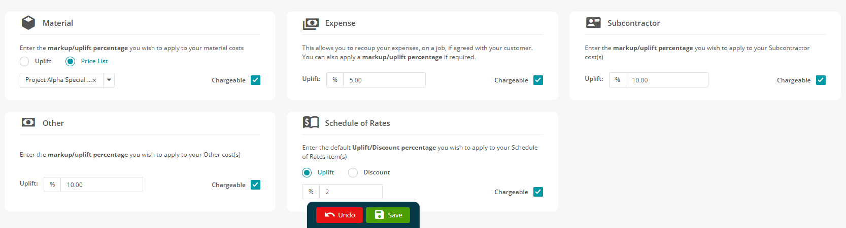 Joblogic Price Lists screenshot 96
