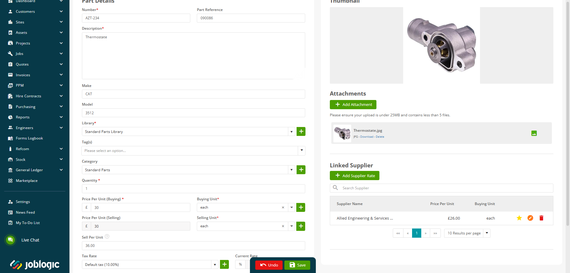 Joblogic Price Lists screenshot 93