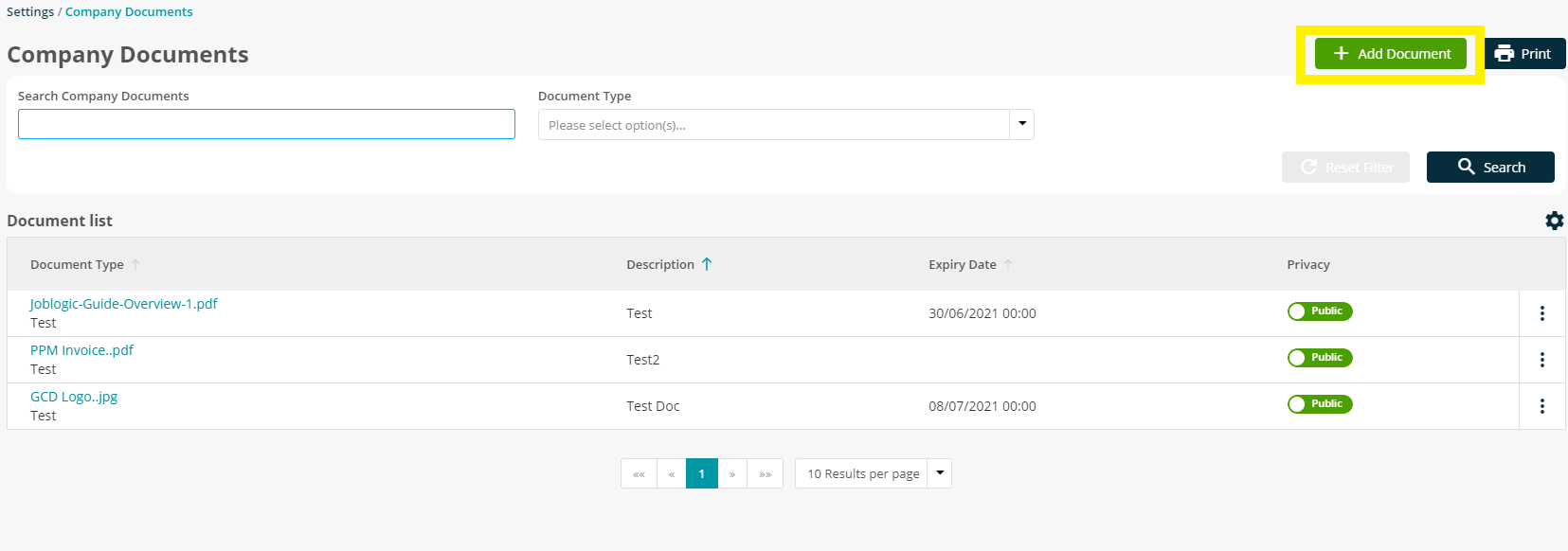 Adding Company Doc's and Cert's– A User Guide | Support | Joblogic®