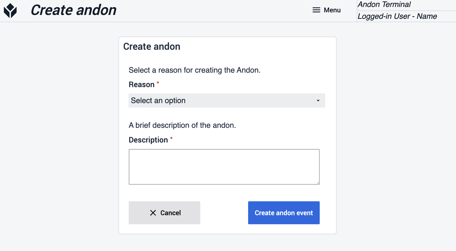 Create Andon .png