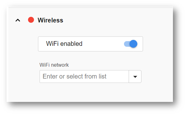 Edge IO Wireless Network Connection