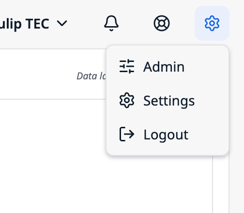 OpsMoto settings menu