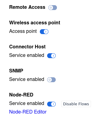 SNMP Service Toggle