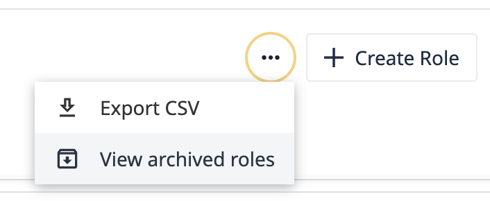 View Archived User Roles