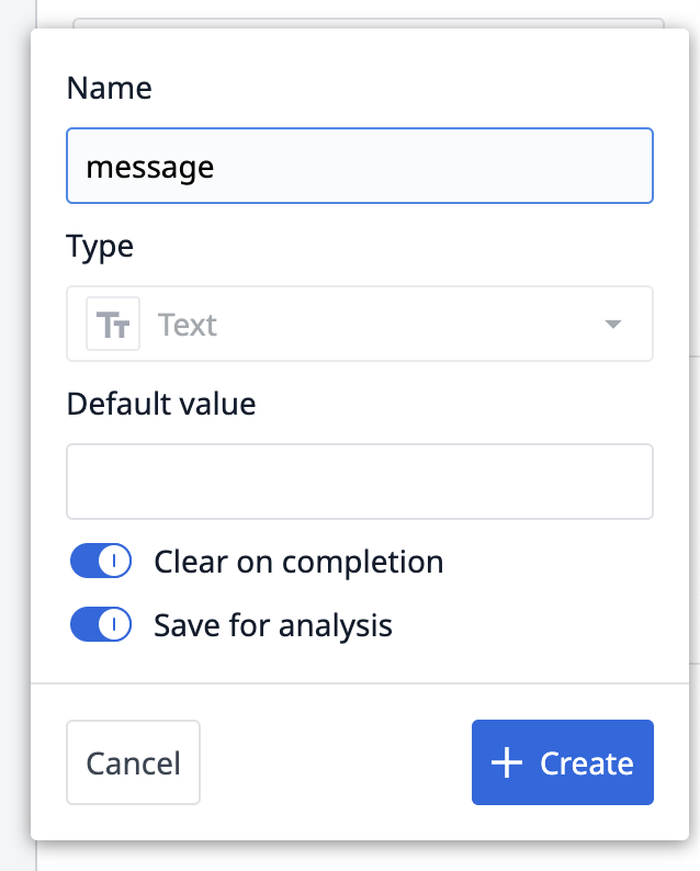 ex first app Add variable