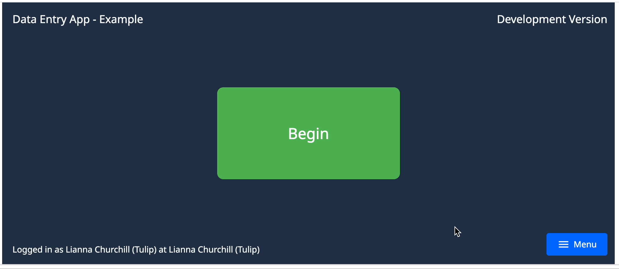 ex first data entry app walkthrough