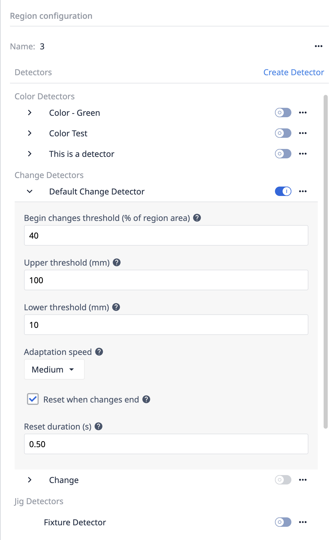 Using the Change Detector