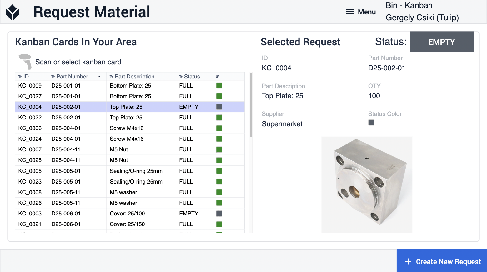 Warehouse Material Storing