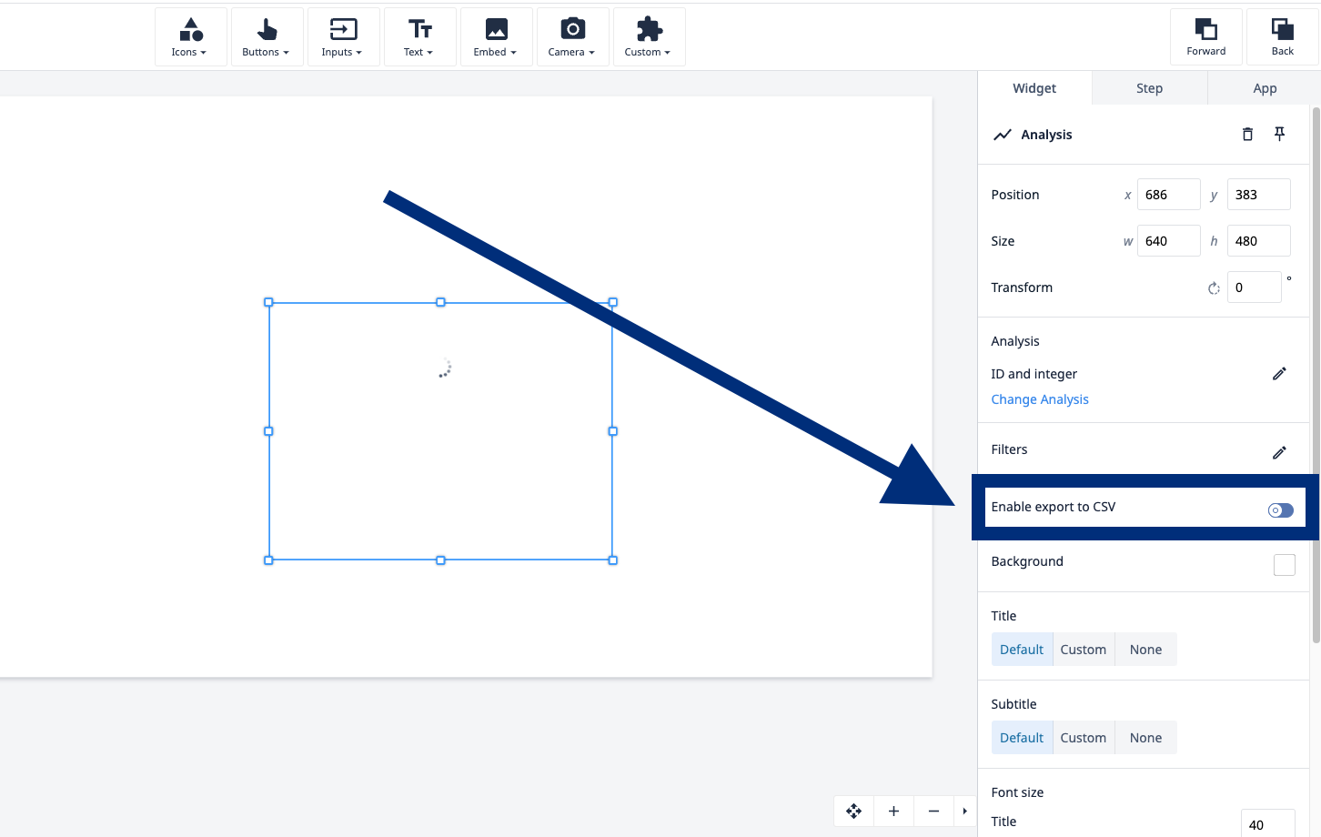 r283 table analysis export to CSV