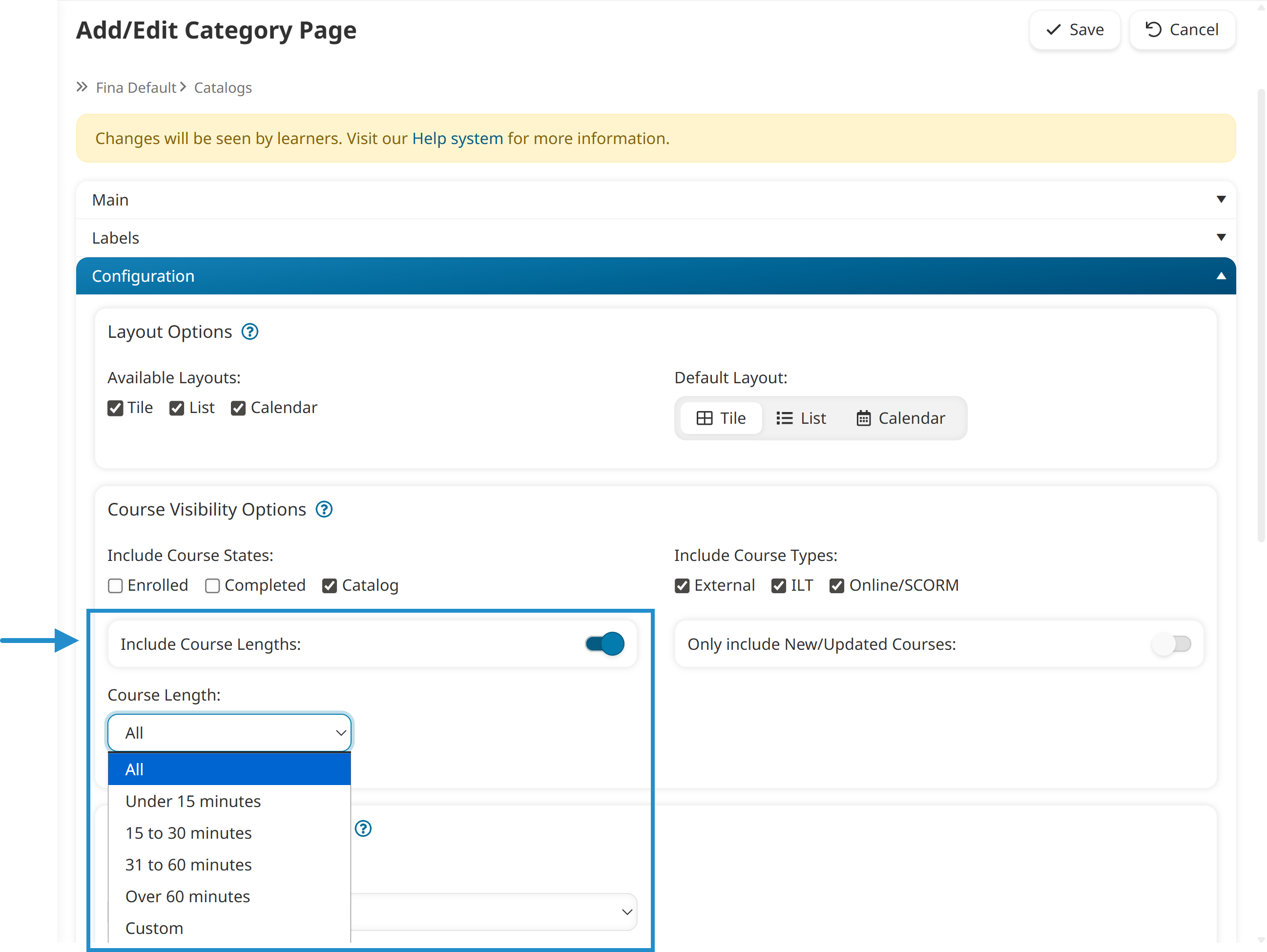 Add Edit Category Page - Include Course Lengths - Labeled 20251201.png