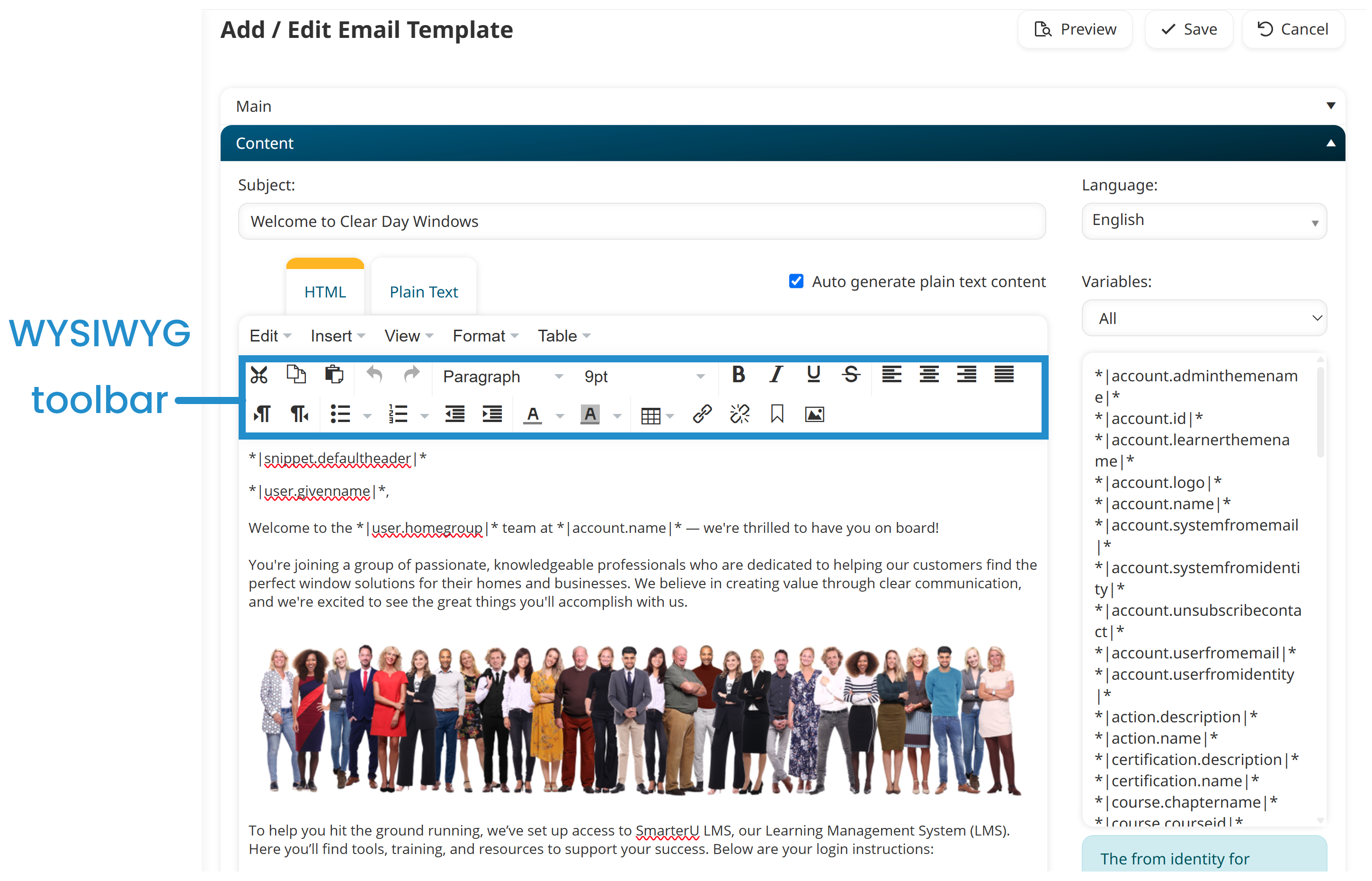 Add Edit Email Template - Content WYSIWYG Toolbar Annotated 20250512.png