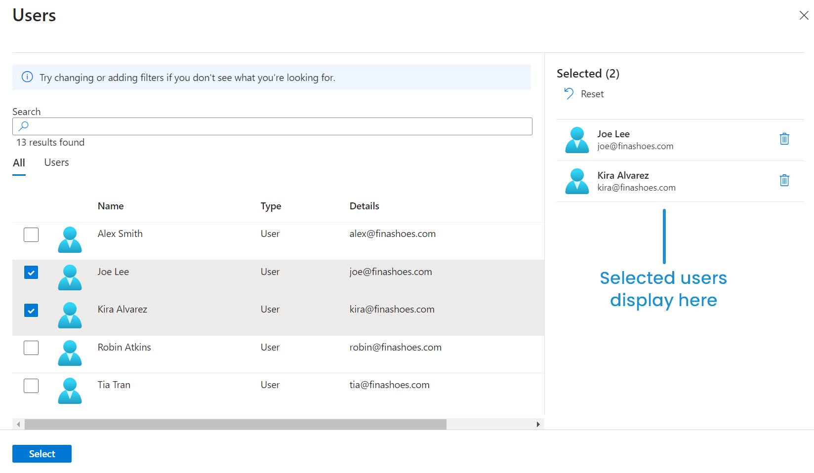 Azure - Add Assignment - Selected Users 20240812