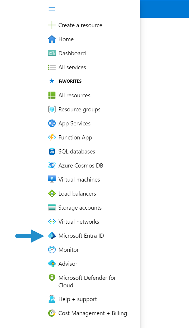 Azure Active Directory Menu Option 20240812