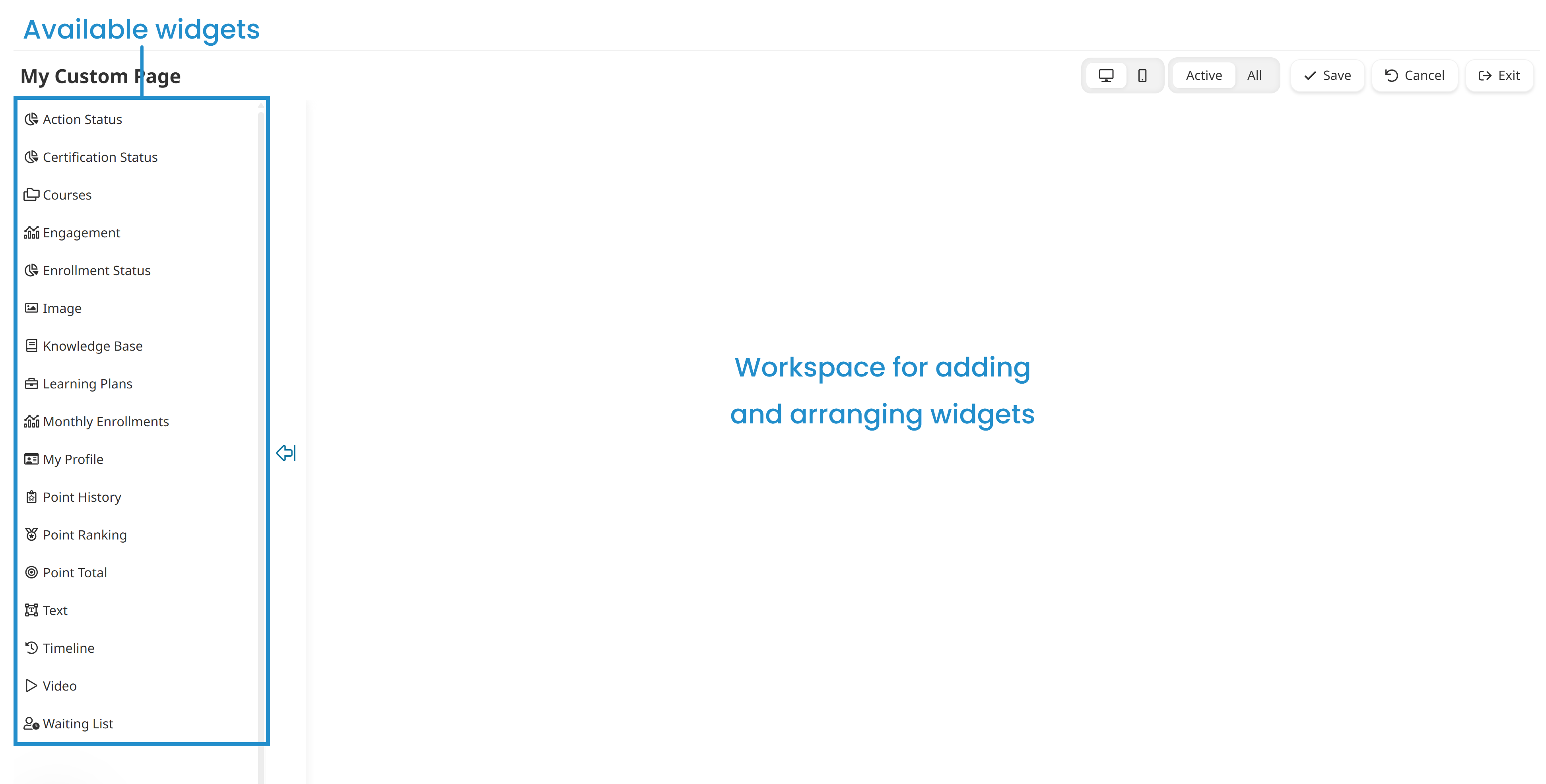 Custom Page Builder - Widgets and Workspace 20260406.png