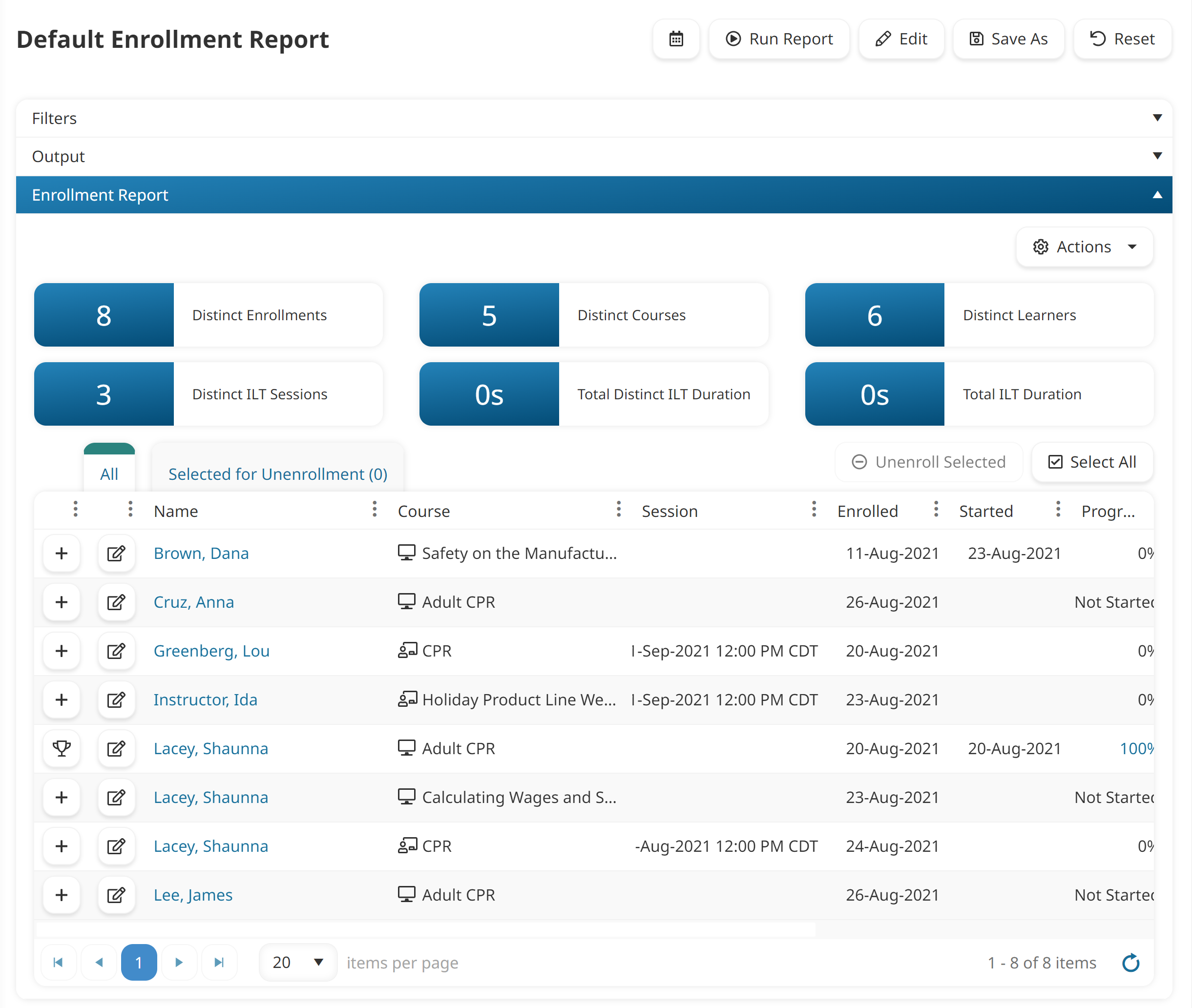 Default Enrollment Report 20220620