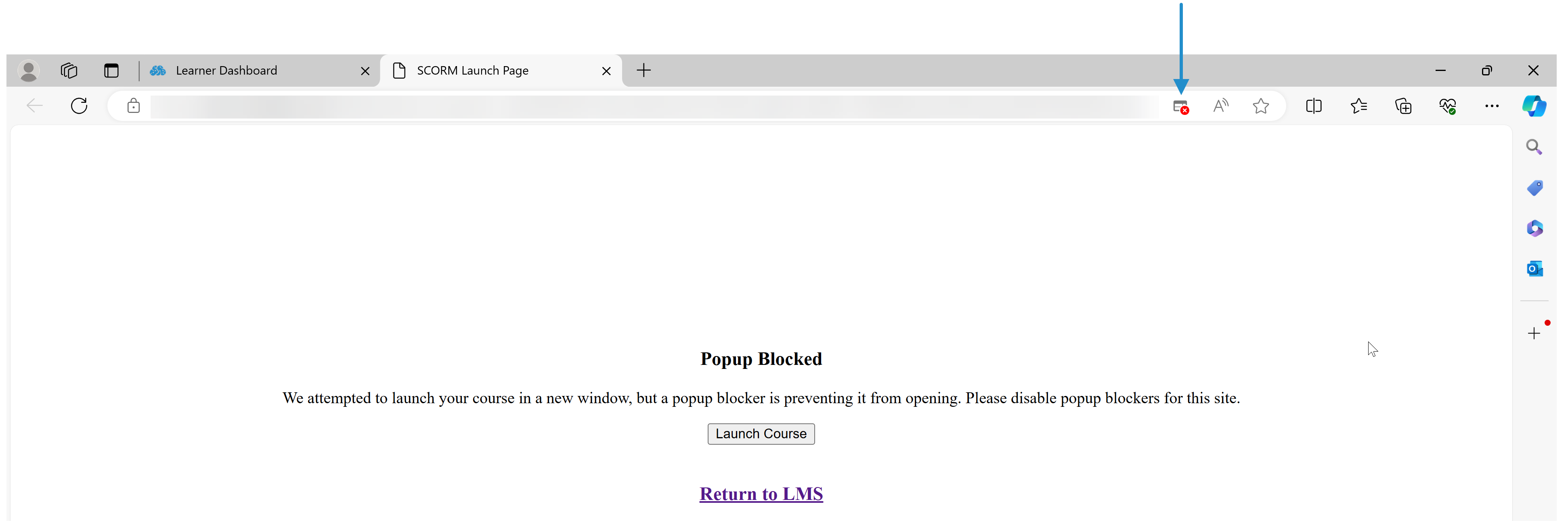 Edge Pop-Up Blocked - Browser Icon 20240717