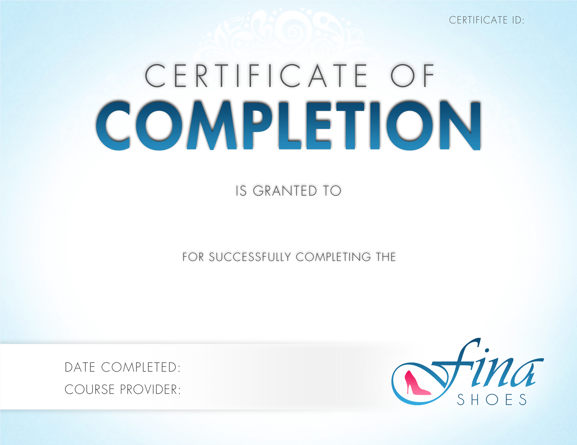 Fina Shoes - Certificate 20240717