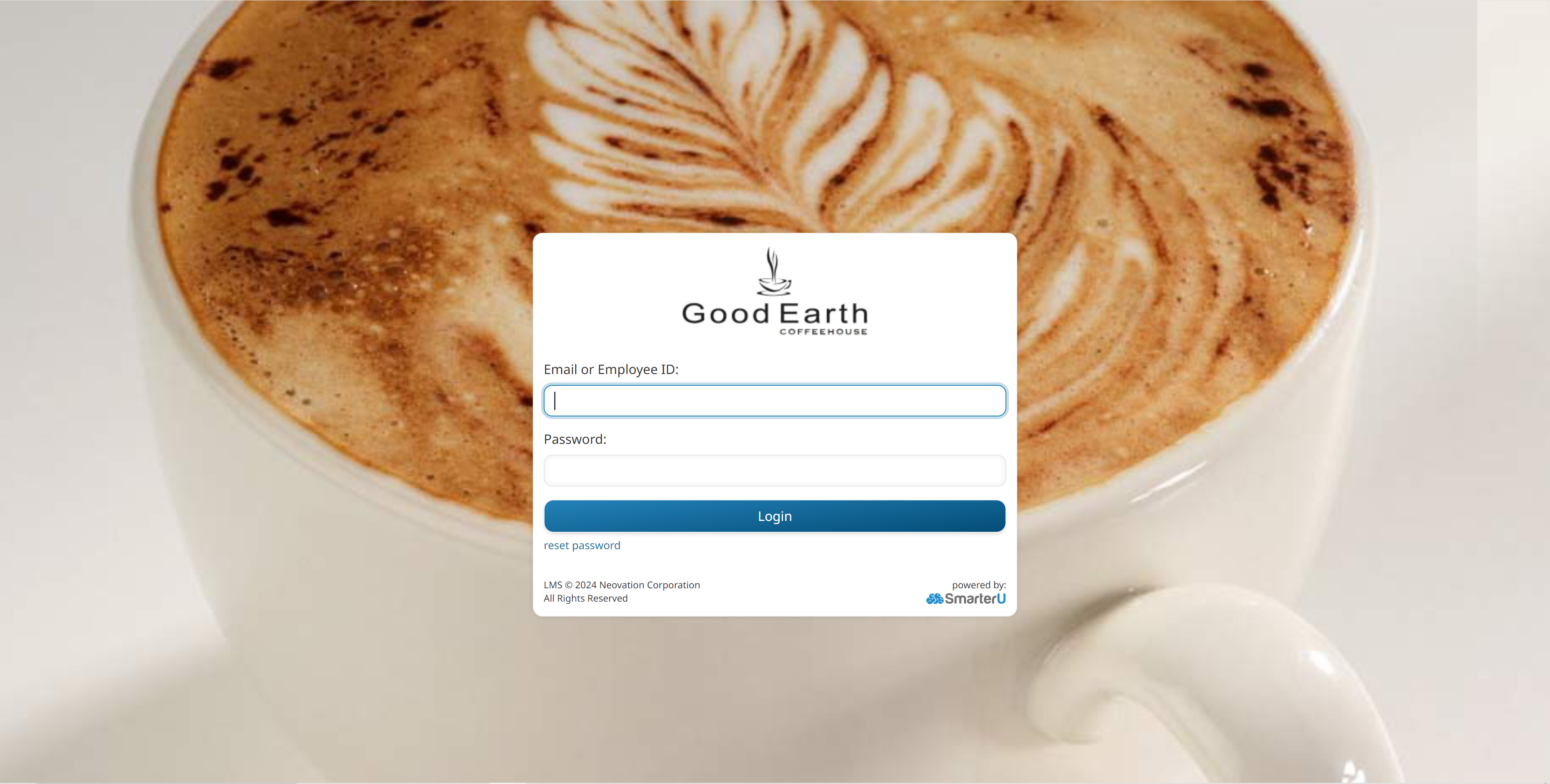 Good Earth Coffeehouse - Login 20240717
