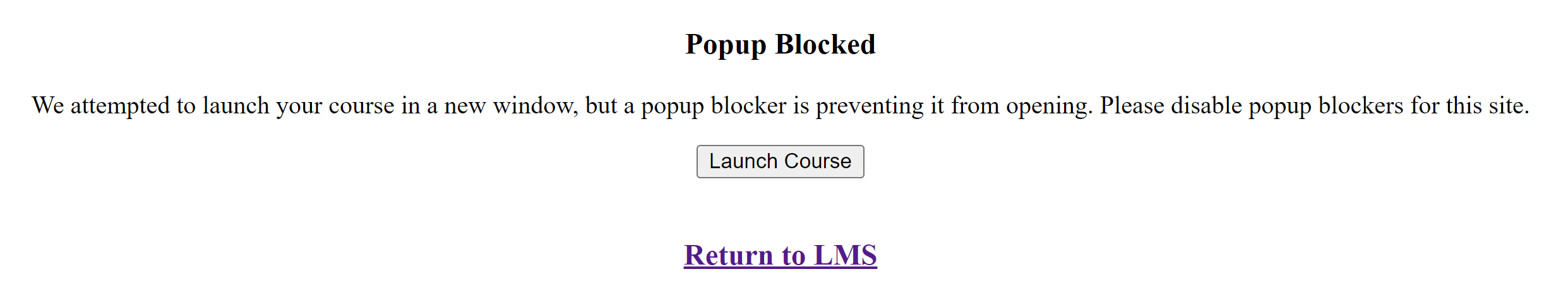 Popup Blocked Message 20240924