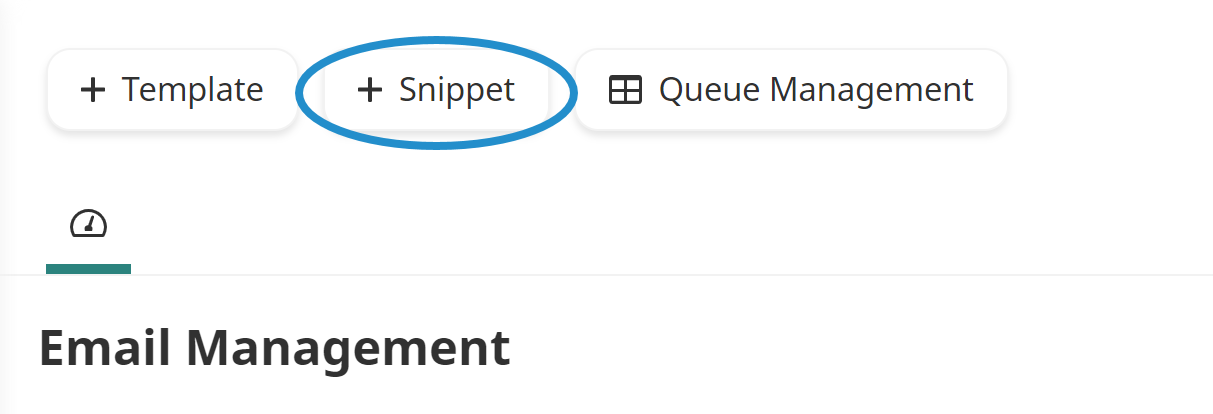 Add Snippet Button