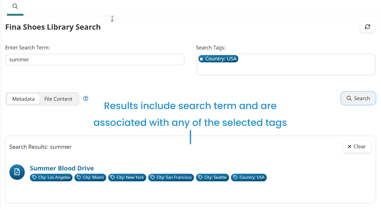 Search by Term and Tag