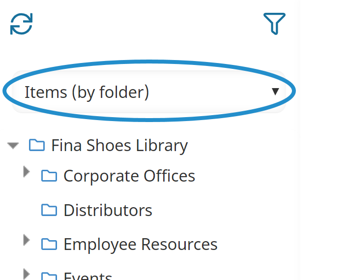 Items by Folder List