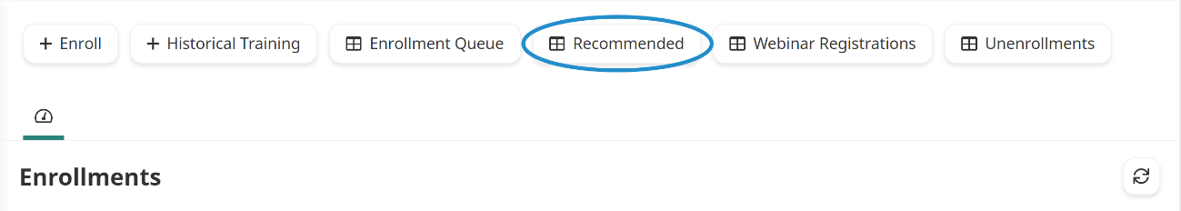 Recommended button