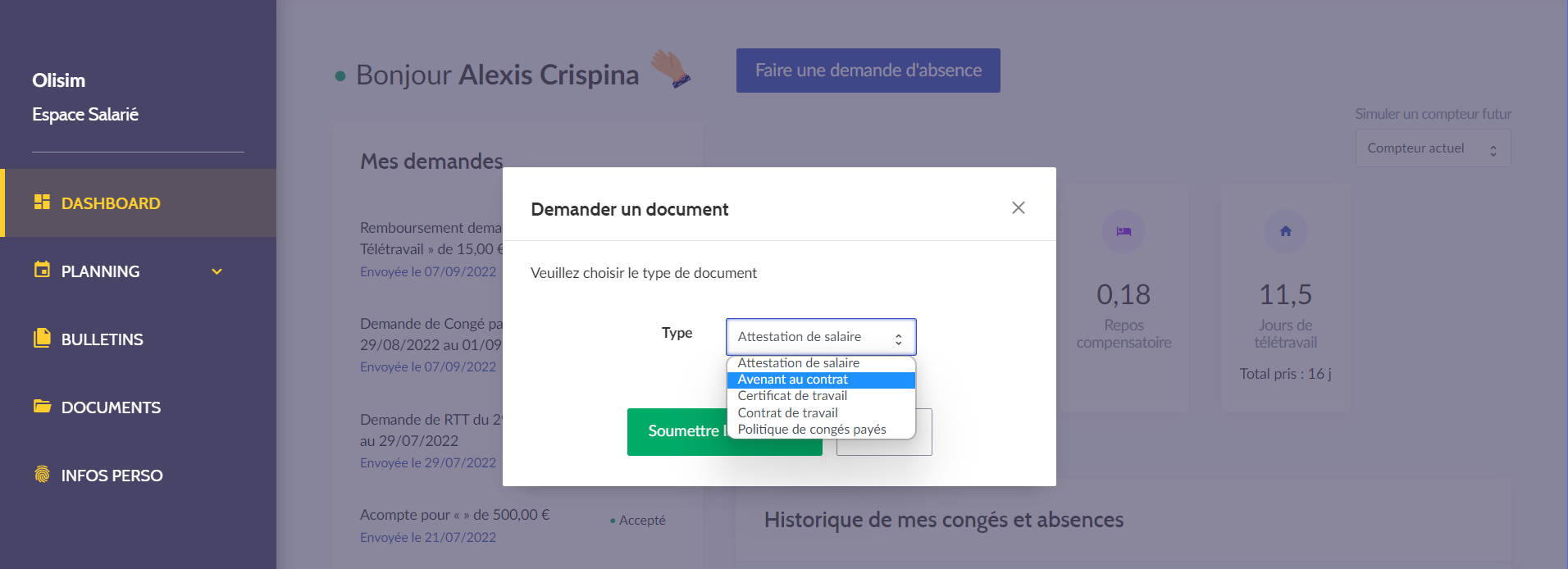 comment faire une demande de documentation