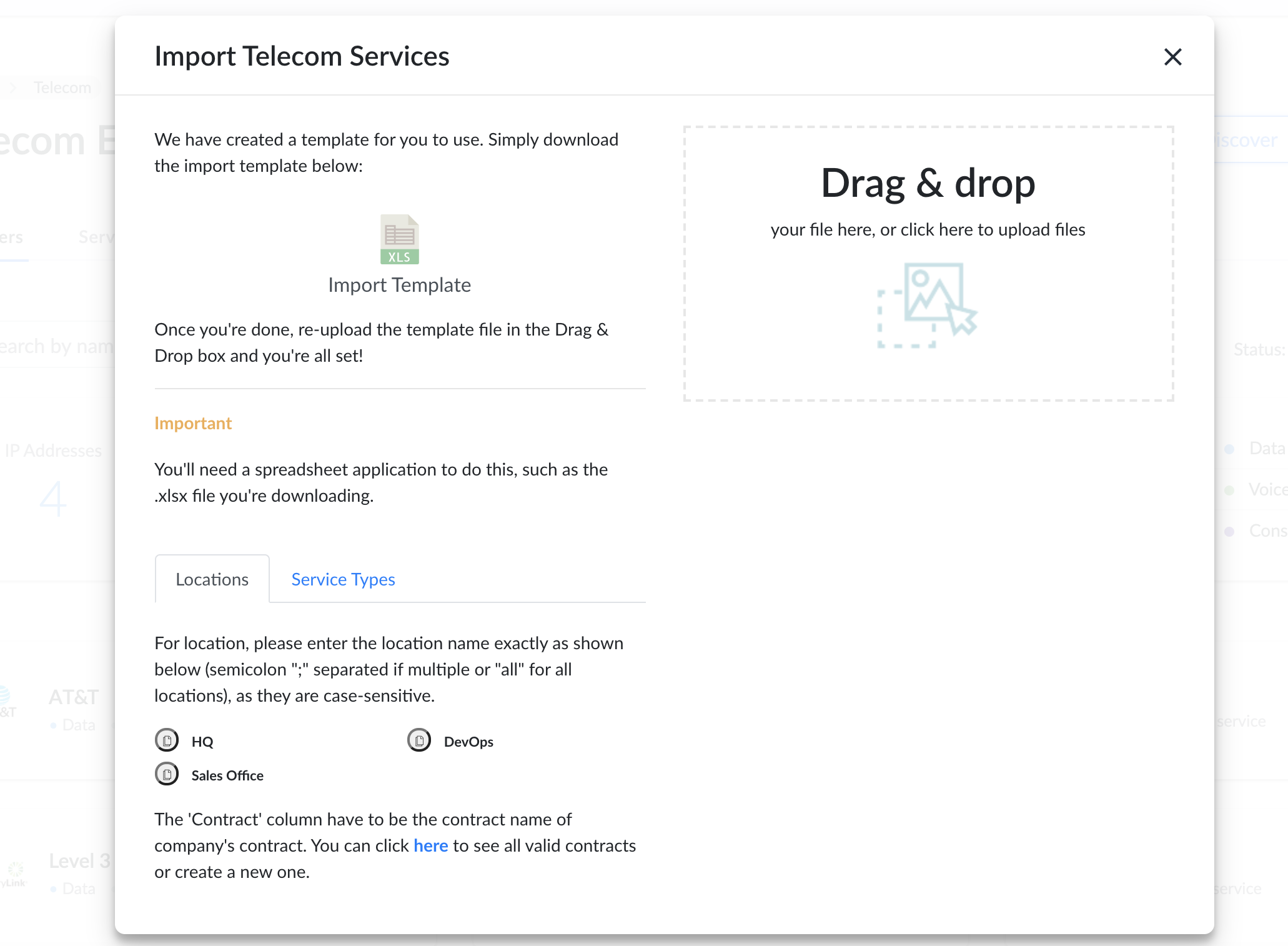 Add Telecom Services
