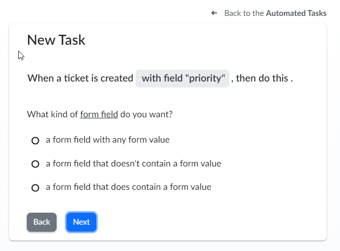 Form Field Priority