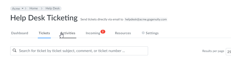Ticket Email