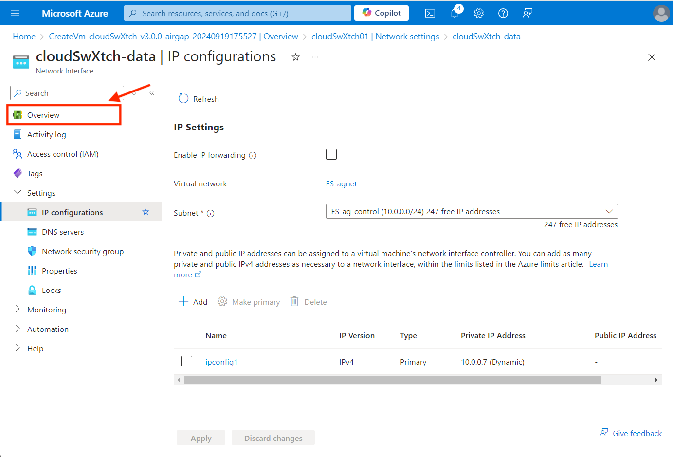 Azure_Airgapped-DataNIC_Overview