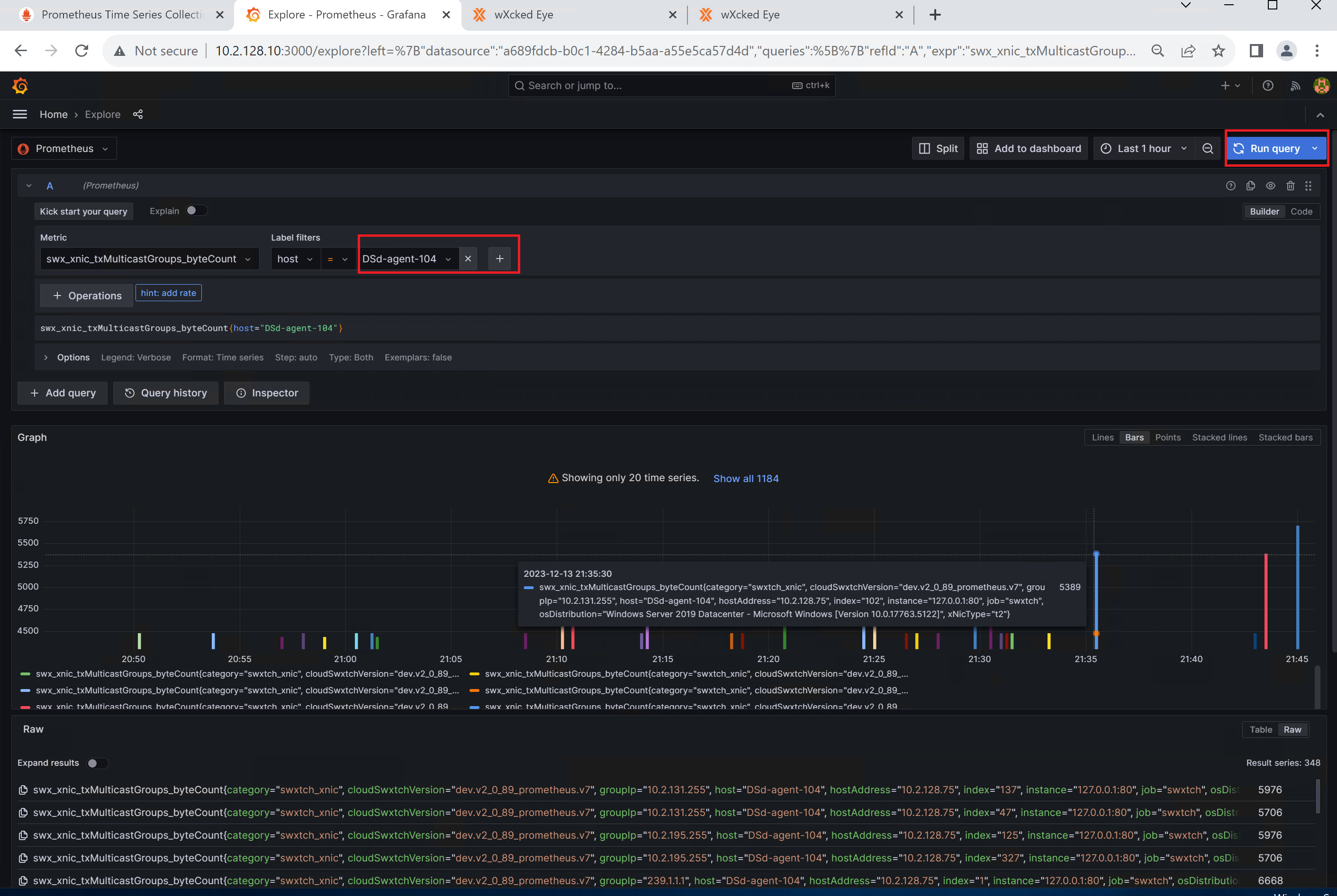 Prometheus-xnic-runquery