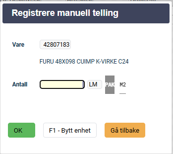 Et bilde som inneholder tekst, skjermbilde, nummer, display Automatisk generert beskrivelse