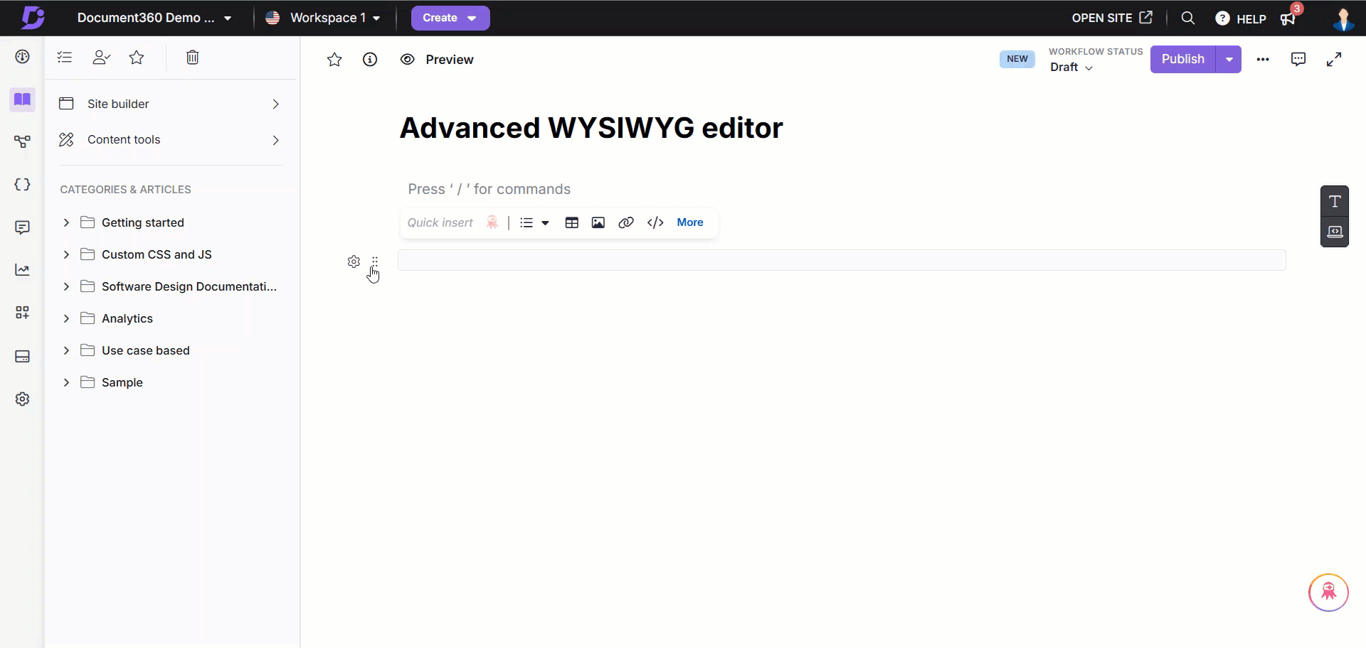 Image showing how to create and access style guide