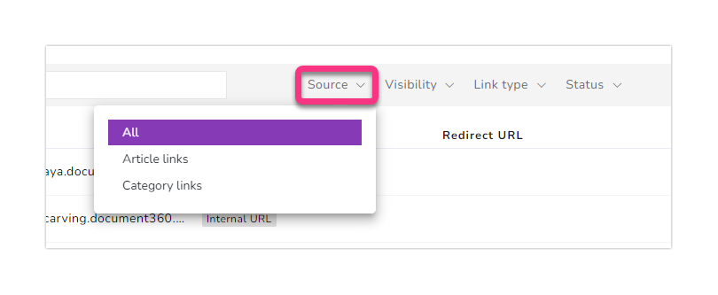 21_Screenshot-Links_status_sorting_filter_visibility