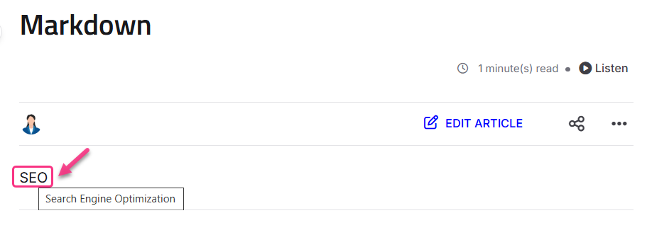 Image showing tooltip on hover text