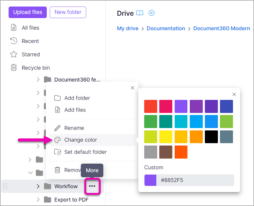 32_Screenshot-Drive_Folder_actions-Change_folder_color
