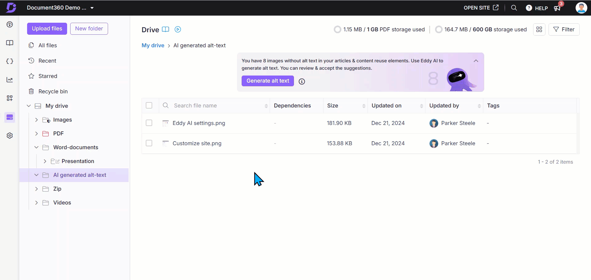 Showing how to perform screen capture from the Drive.