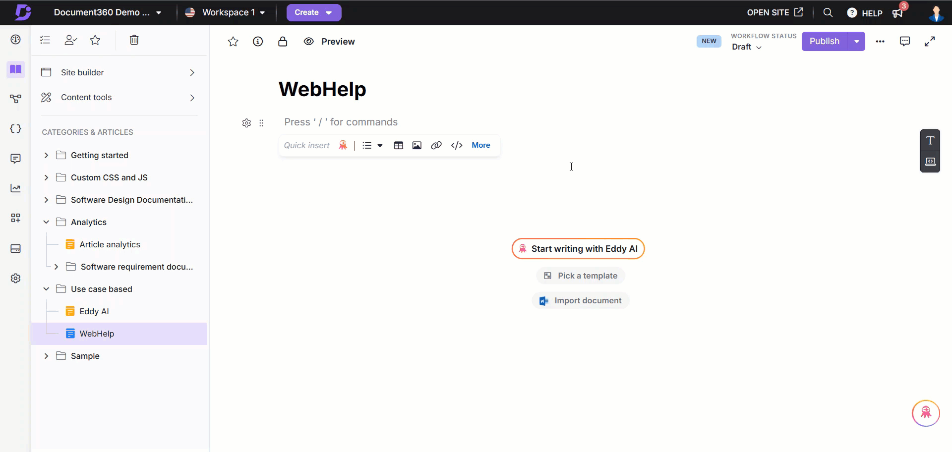Generating an article from video uploads