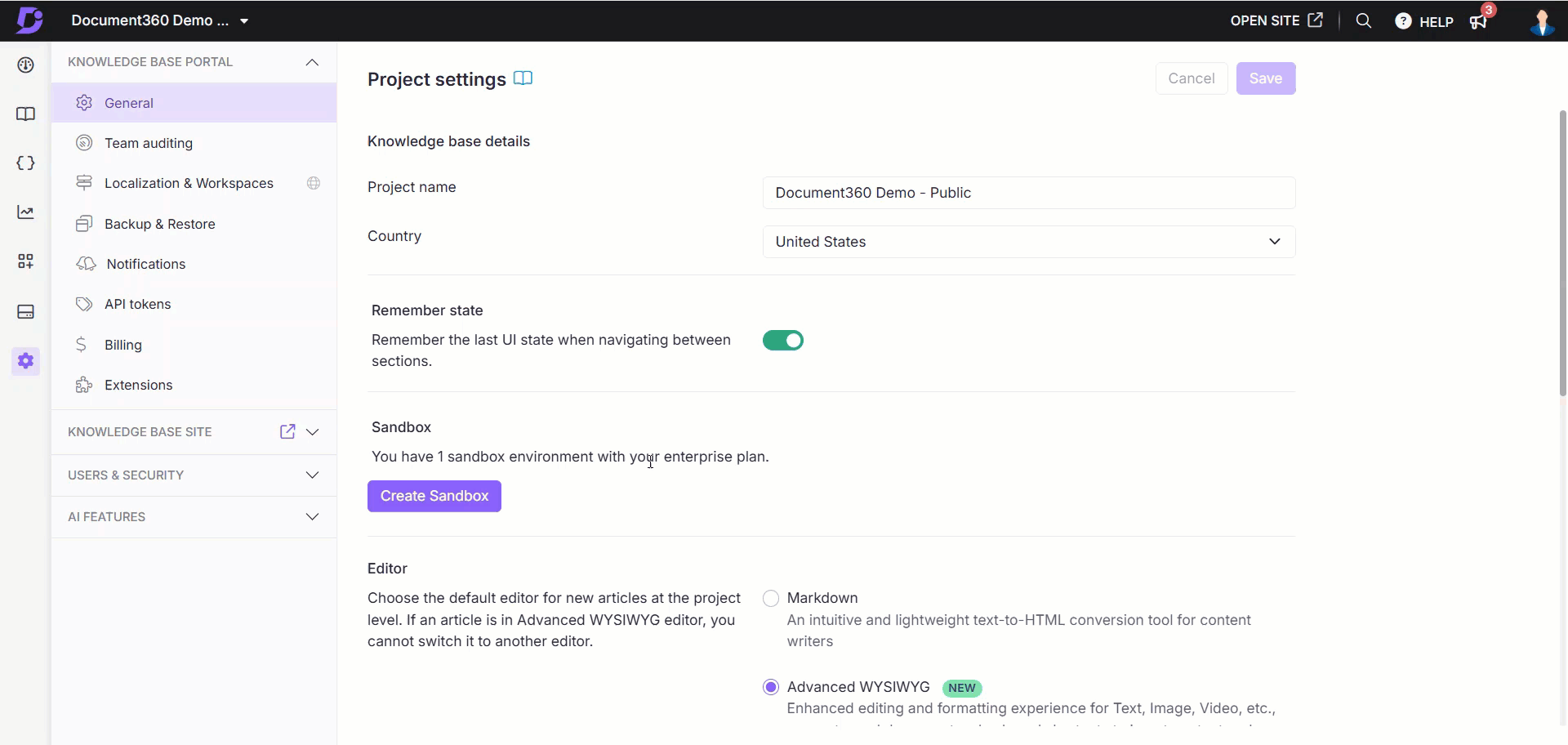 To perform setting up of Zendesk extension with Document360