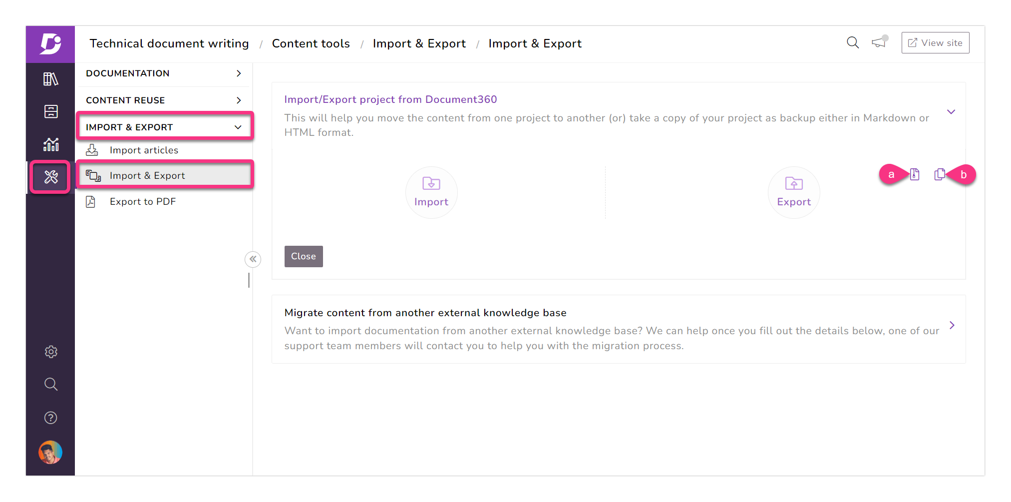 3_Screenshot-Accessing_Export_to_ZIP_option_download_option