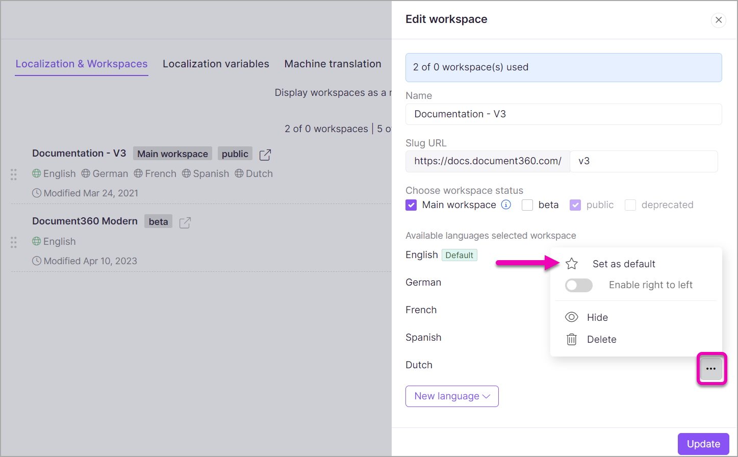 8_Screenshot-Workspaces-languages_Set_as_default