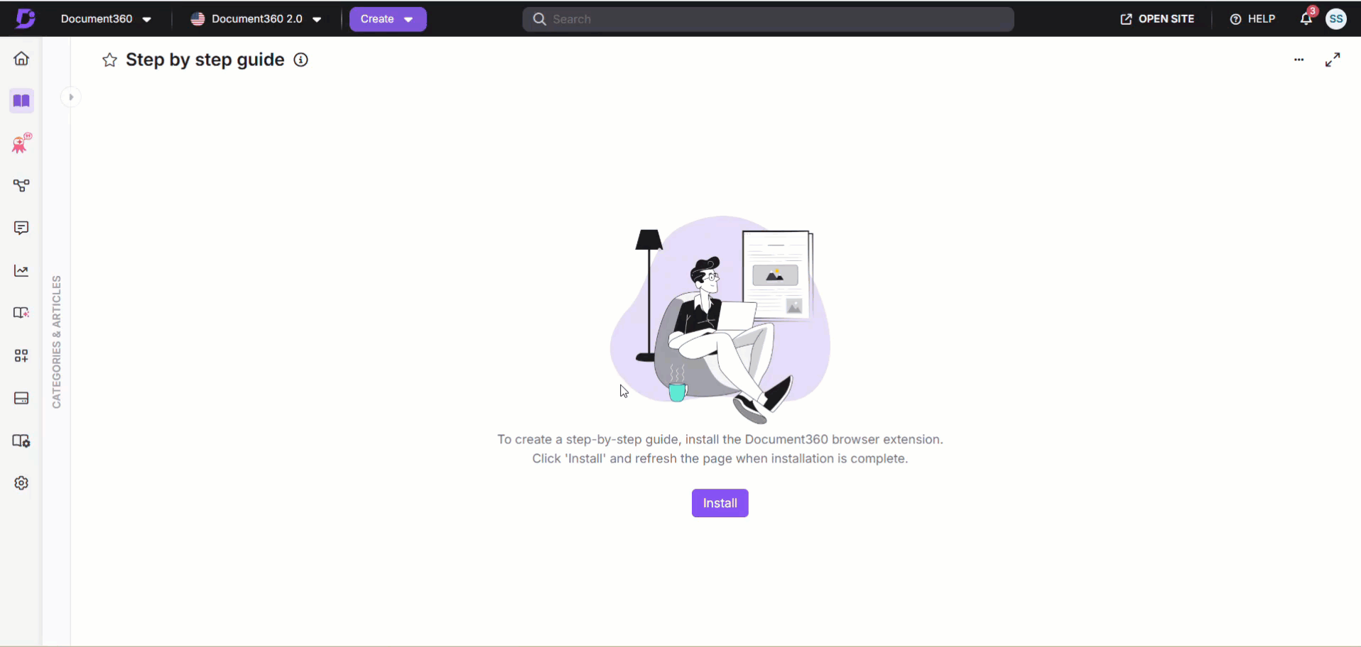 Installing Document360 AI Capture extension in Chrome.
