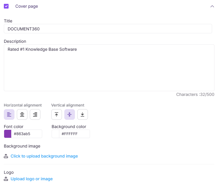 Cover page for DOCUMENT360, highlighting its top-rated knowledge base software features.