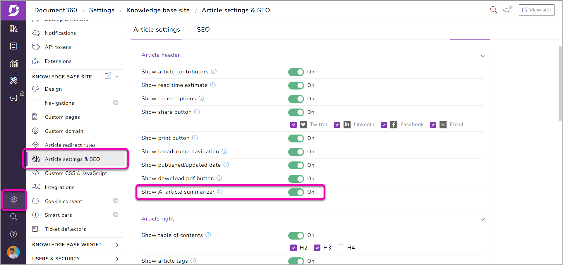 ↪️ Summarize Documents with AI – Documentation