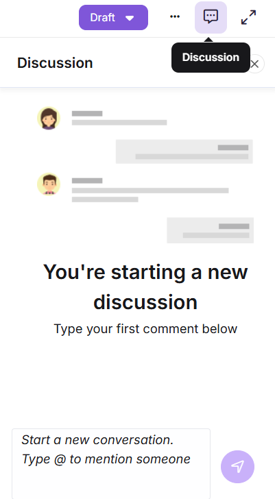 Discussion panel showing article review by Jenny Davidson in a document editor.