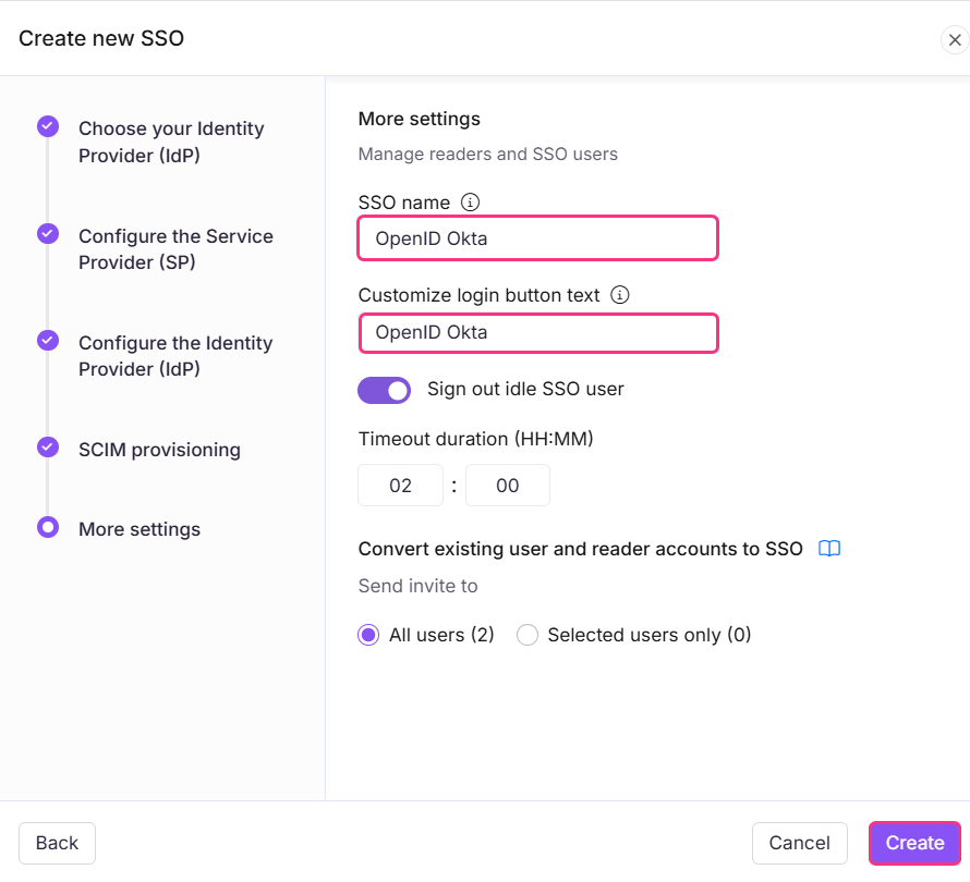 Okta with OpenID SSO