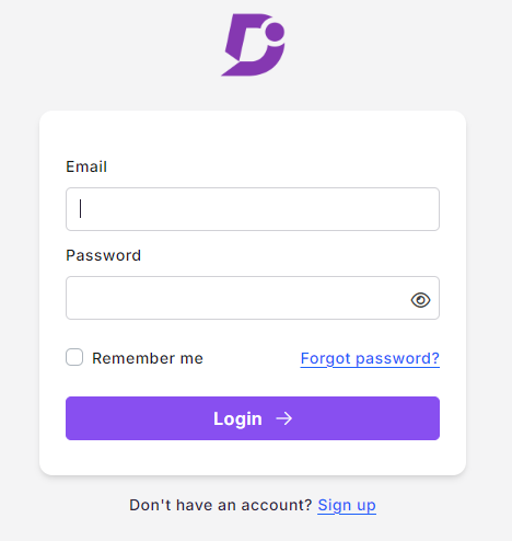 User self registration step