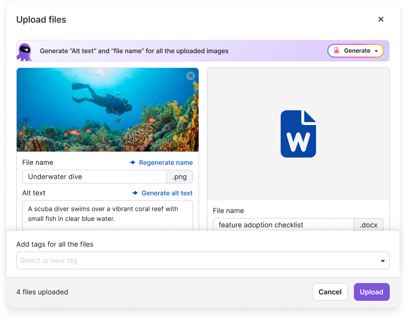 Rename files